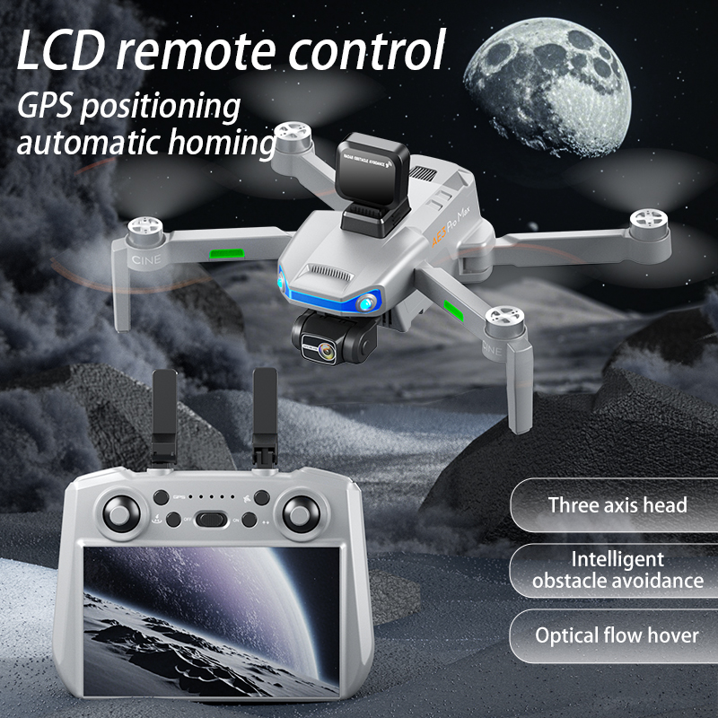 AE3 PRO Max NEW LCD SC GPS Dro – Drone Gimbal 3 Axis recenzja i cena