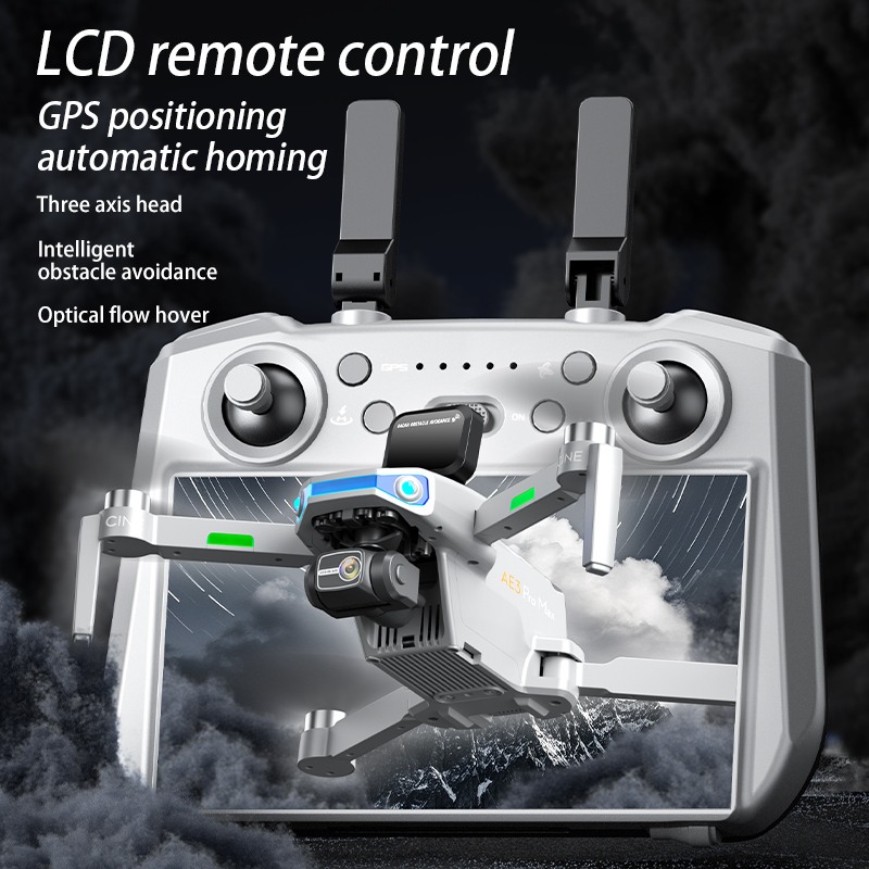 AE3 PRO Max NEW LCD SC GPS Dro – Drone Gimbal 3 Axis recenzja i cena