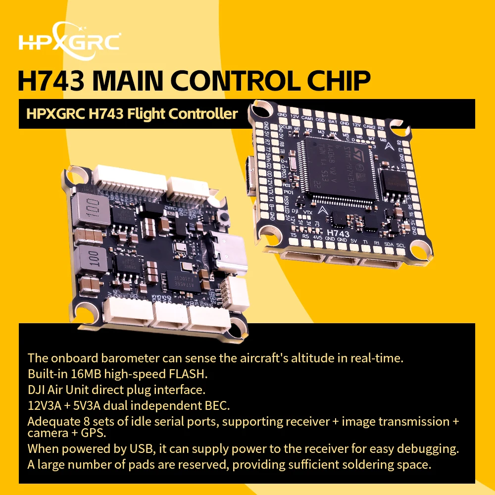 Kontroler lotu HPXGRC H743 Dua – Betaflight Fc F7 recenzja i cena